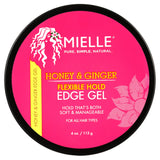 Mielle organics – honey & ginger flexible hold edge gel for all hair types, 4 oz