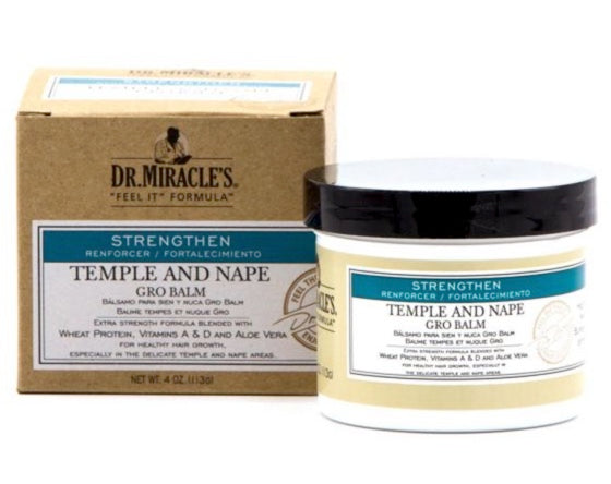 DR. MIRACLES STRENGTHEN TEMPLE AND NAPE GRO BALM 4 OZ