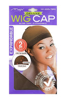 DELUXE WIG CAP ULTRA THIN EXPANDABLE LIGHT BROWN
