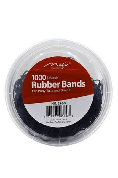 Copy of Magic Rubber Band Black (1000pcs/jar) - jar NON EASY SNAP