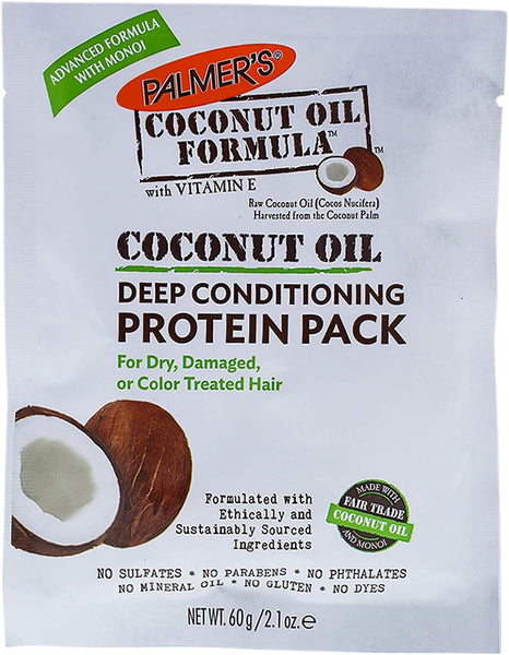 Palmer's Coconut Oil Formula Coconut Oil Deep Conditioning Protein Pack, 2.1 Oz