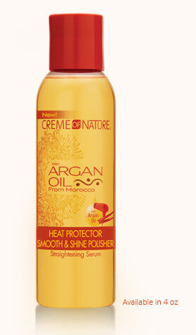 CREME OF NATURE ARGAN OIL HEAT PROTECTOR SMOOTH & SHINE POLISHER