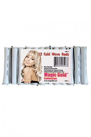 Magic Gold Cold Wave Rods Long 9/16" White #CWR-4