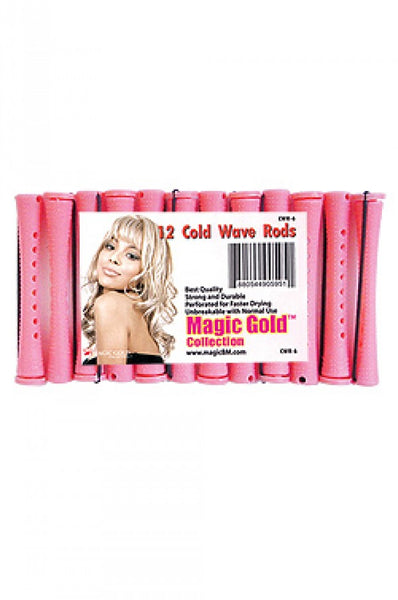 Magic Gold Cold Wave Rods Long 6/16" Pink #CWR-6