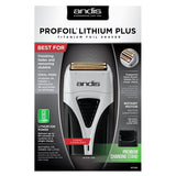 Andis ProFoil Lithium Plus Titanium Foil Shaver #17200