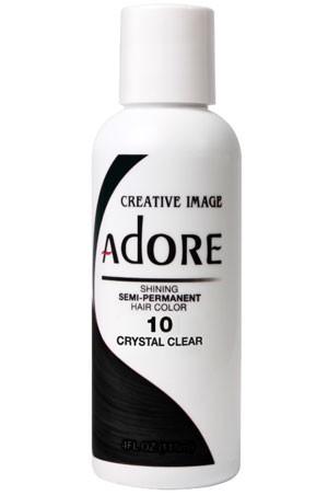 Adore Semi Permanent Hair Color (4 oz)- #10 Crystal Clear - KYROCHE BEAUTY SUPPLIES