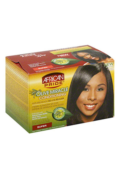African Pride Olive Miracle No-Lye Relaxer System (Super)