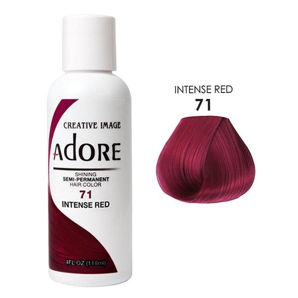 ADORE SEMI PERMINENT HAIR COLOR # 71 INTENSE RED