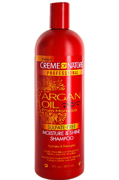 Creme of Nature ARGAN OIL FROM MOROCCO Moisture & Shine Shampoo 20oz