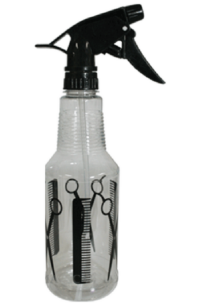Spray Bottle with Scissors & Combs