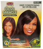 African Pride Olive Miracle No Lye Relaxer [1 touch 2app]